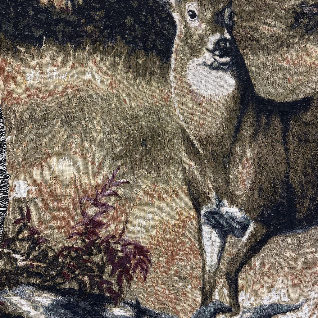 vintageラグ ブランケット マルチカバー タペストリー アニマル 動物
