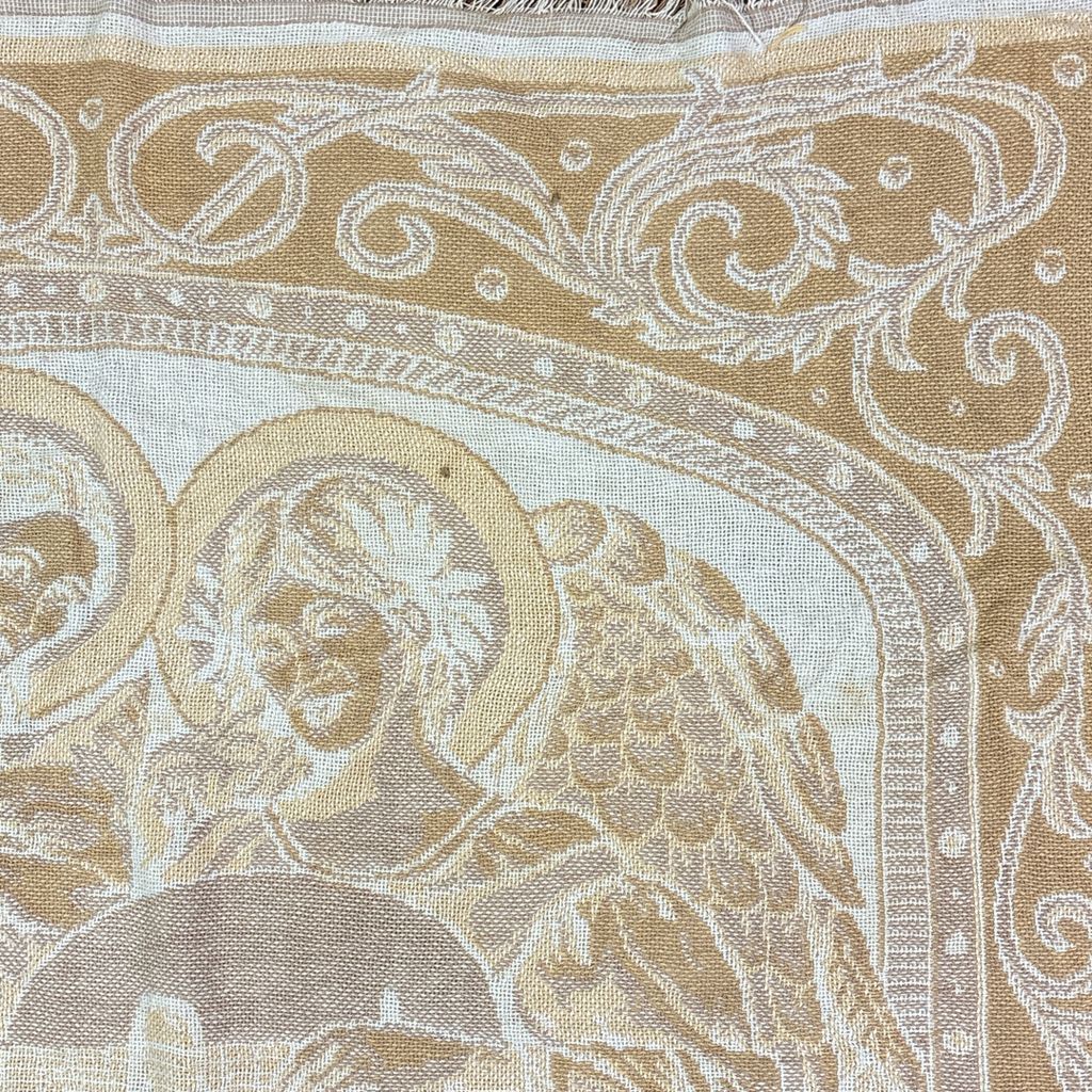 vintageラグ ブランケット マルチカバー タペストリー 宗教 キリスト教