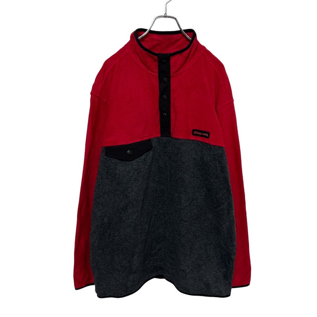 【Snap-on】 ハーフボタン フリース プルオーバージャケット S-3827
