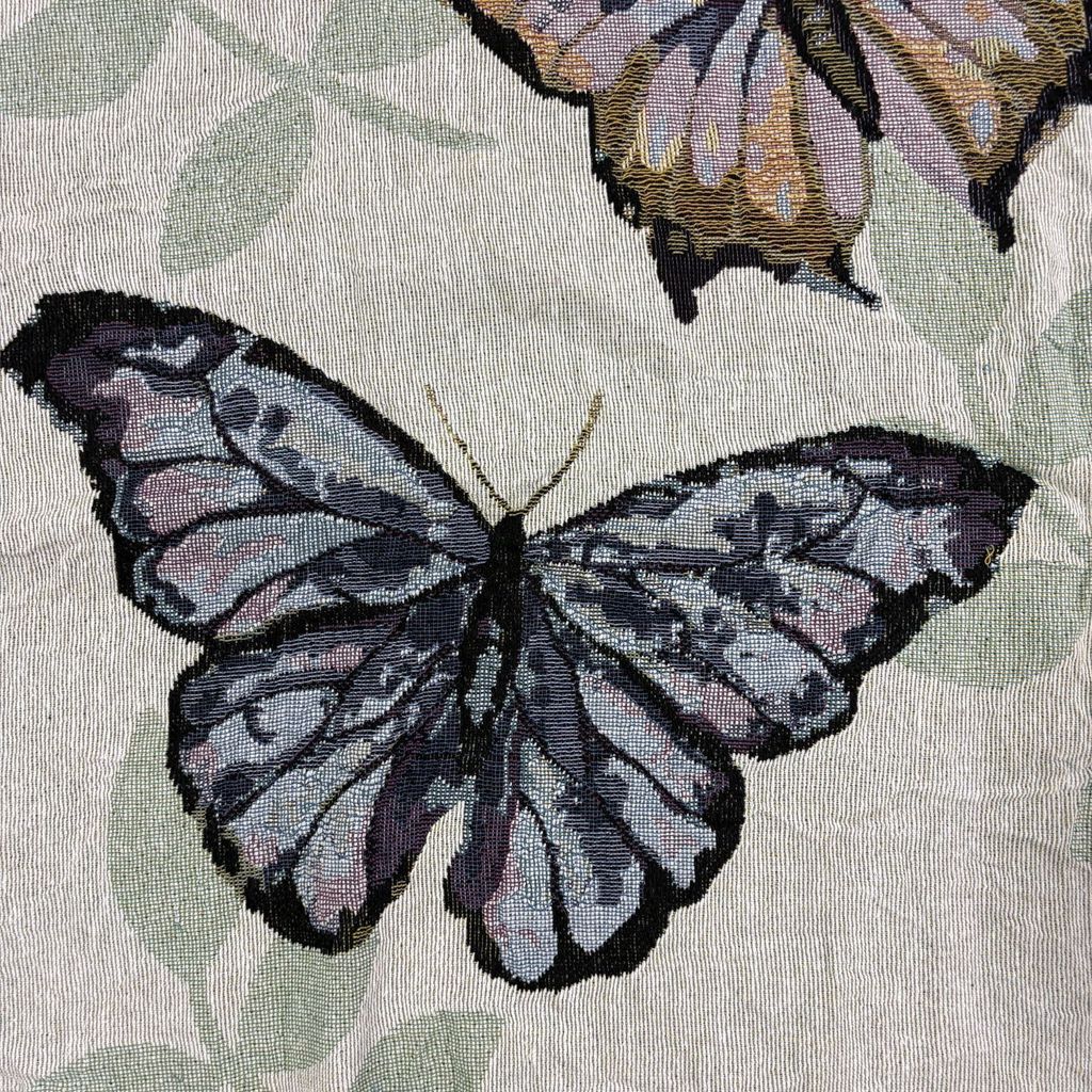 vintageラグ カーペット 蝶 昆虫 アート 1439 - メルカリ