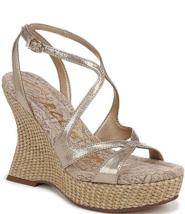 サムエデルマン レディース シューズ サンダル プラットフォーム トール アンクル Circus NY by Sam Edelman Trina Metallic Ankle Straplatform