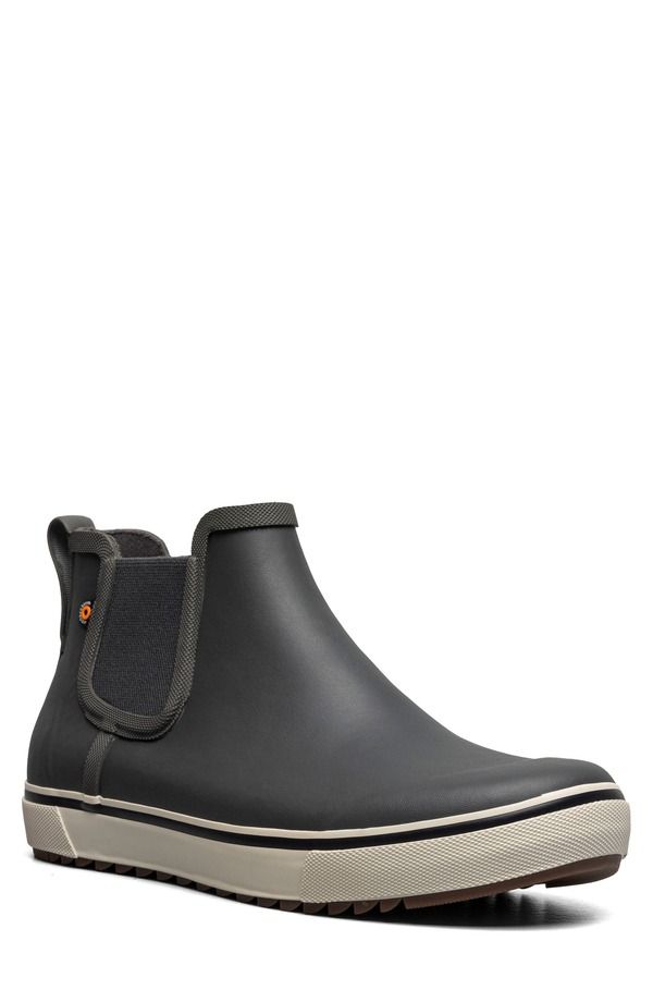 ボグス メンズ シューズ ブーツ・レインブーツ チェルシー Bogs Kicker II Waterproof Chelsea Rain Boot Gray グレー