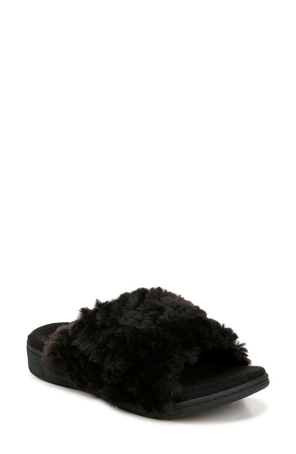 バイオニック レディース シューズ サンダル プラスサイズ Vionic Relax II Plush Slide Sandal Black ブラック 25,012円