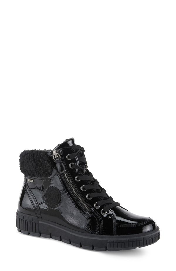スプリングステップ レディース シューズ ブーツ・レインブーツ スニーカー Spring Step Alps Wateresistant Faux Shearling Sneaker Black Pa