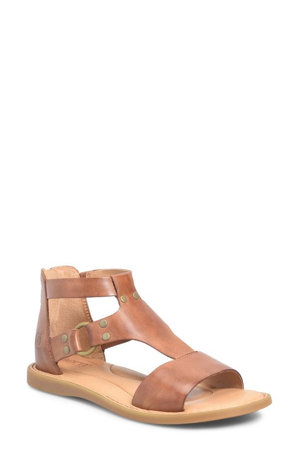 バーン レディース シューズ サンダル アンクル Brn Indi Ankle Strap Sandal Brown Leather ブラウン