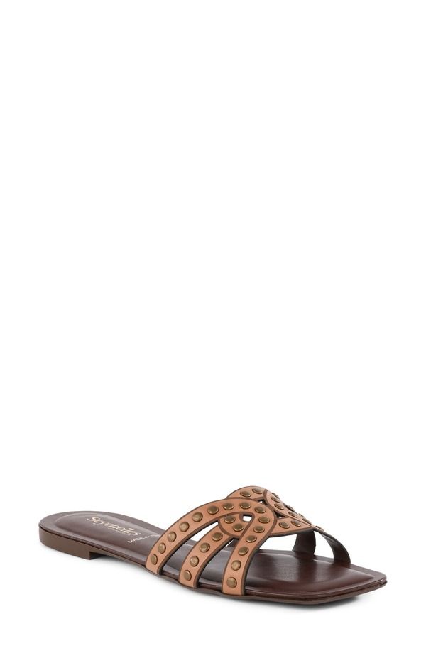 セイシェルズ レディース シューズ サンダル Seychelles Treasure Studded Slide Sandal Tan タン
