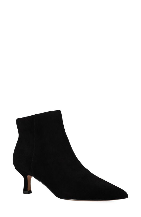ペレモーダ レディース シューズ ブーツ・レインブーツ ヒール Pelle Moda Kiesa Pointed Toe Kitten Heel Bootie Black ブラック