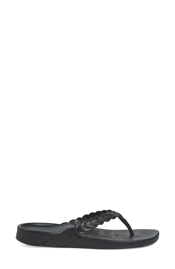 オルカイ レディース シューズ サンダル レザー OluKai Lei Leather Flip Flop Lava Rock Lava Rock