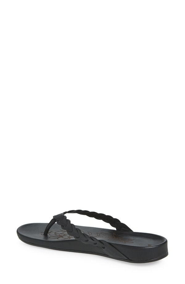 オルカイ レディース シューズ サンダル レザー OluKai Lei Leather Flip Flop Lava Rock Lava Rock