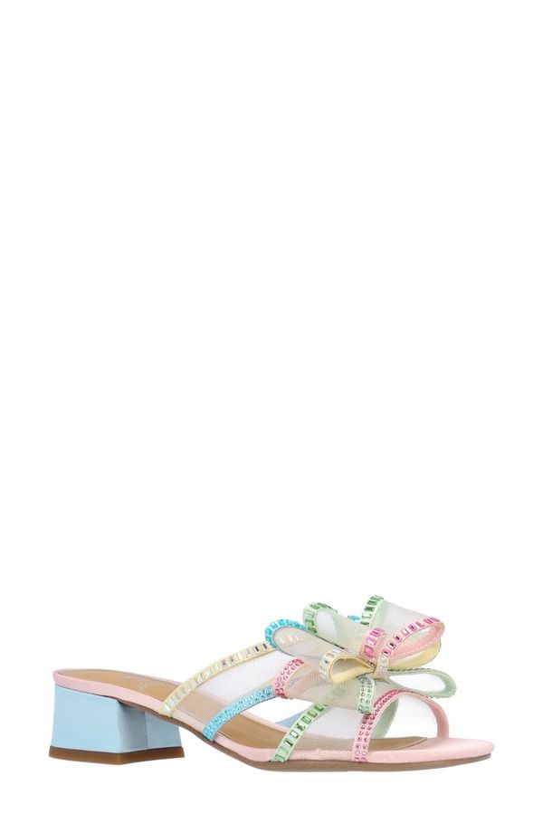ジェイレニー レディース シューズ ヒール サンダル J Rene Finola Block Heel Sandal Multiple Widths Available Pastel マルチカラー