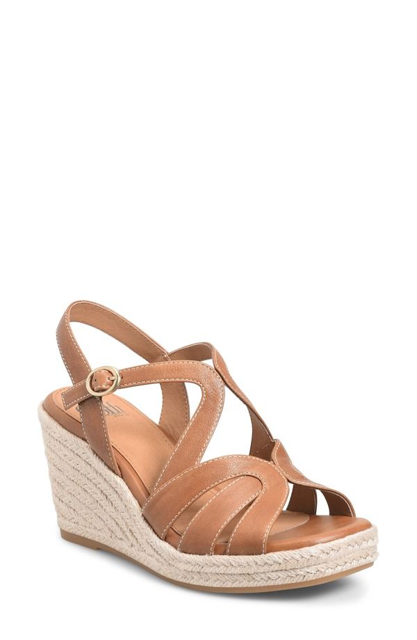 エスエフエフティ レディース シューズ サンダル プラットフォーム Sfft Norma Slingback Espadrille Platform Wedge Sandal Sand サンド