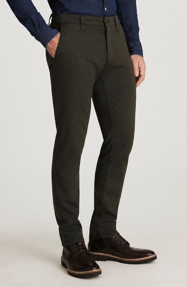 ３４ヘリテージ メンズ ボトムス カジュアルパンツ ストレート 34 Heritage Verona Slim Straight Leg Chinos Dark Olive High Flyer オリ