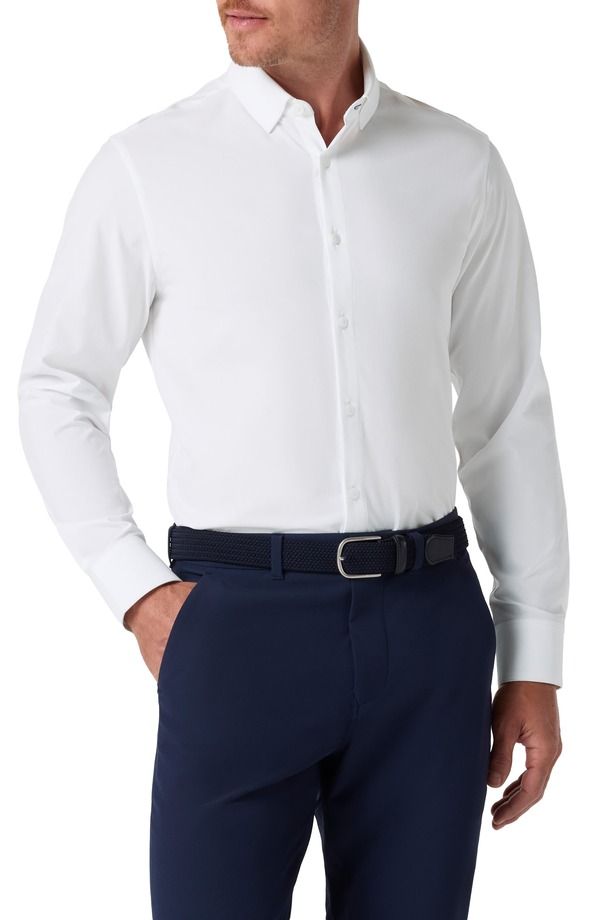 ミズンメイン メンズ トップス シャツ MizzenMain Leeward Solid ButtonUp Shirt White Solid ホワイト