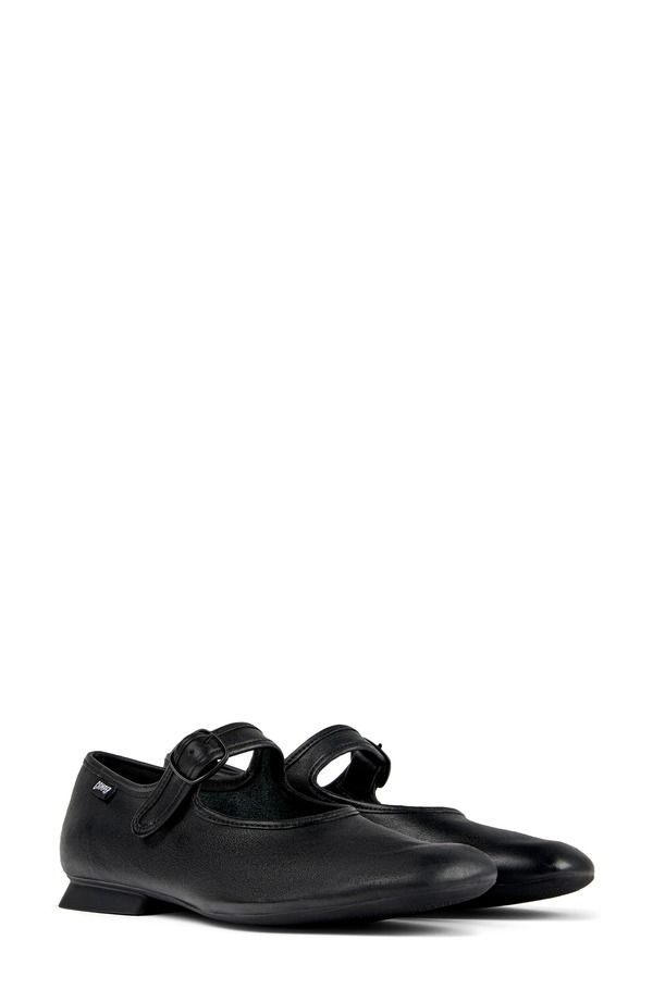 カンペール レディース シューズ パンプス Camper Casi Myra Mary Jane Flat Black ブラック