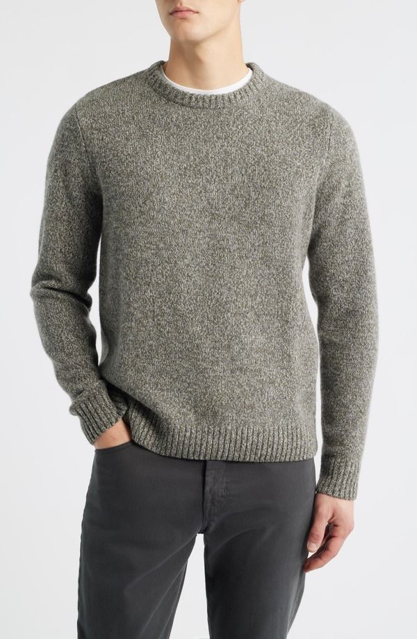 ジェームスカンベル メンズ アウター パーカー・スウェット ウール セーター James Campbell Girvan Merino Wool Sweater Grey グレー