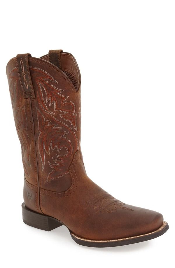 アリアト メンズ シューズ ブーツ・レインブーツ Ariat Sport Herdsman Cowboy Boot Brown ブラウン
