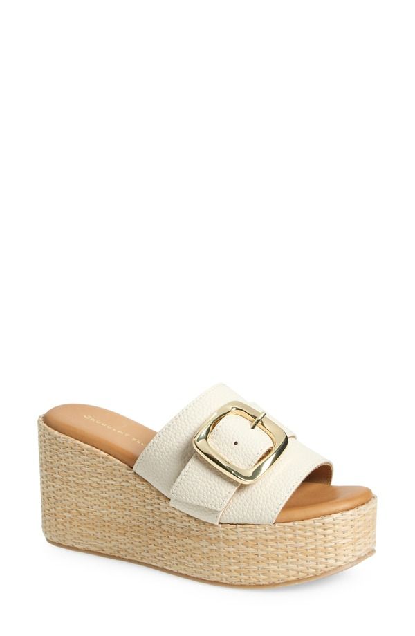 ショコラブルー レディース シューズ ヒール プラットフォーム サンダル Chocolat Blu Jana Platform Wedge Slide Sandal Ice Leather 42,770円