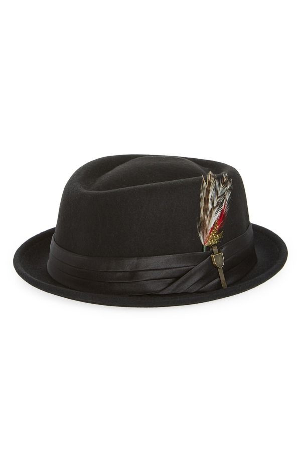 ブリクストン メンズ アクセサリー 帽子 ウール Brixton Stout Pork Pie Wool Hat BlackBlack ブラック 17,026円