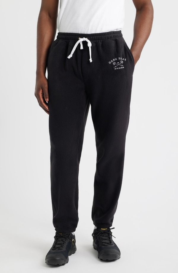 ダークシーズ メンズ ボトムス カジュアルパンツ スウェットパンツ フリース DARK SEAS Chateau Fleece Sweatpants Black ブラック