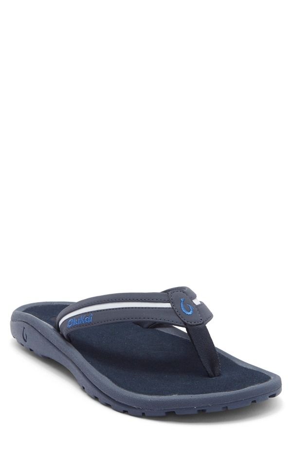 オルカイ メンズ シューズ サンダル OluKai Ohana Plua Flip Flop Mood Indigo Pale Ocean インディゴ