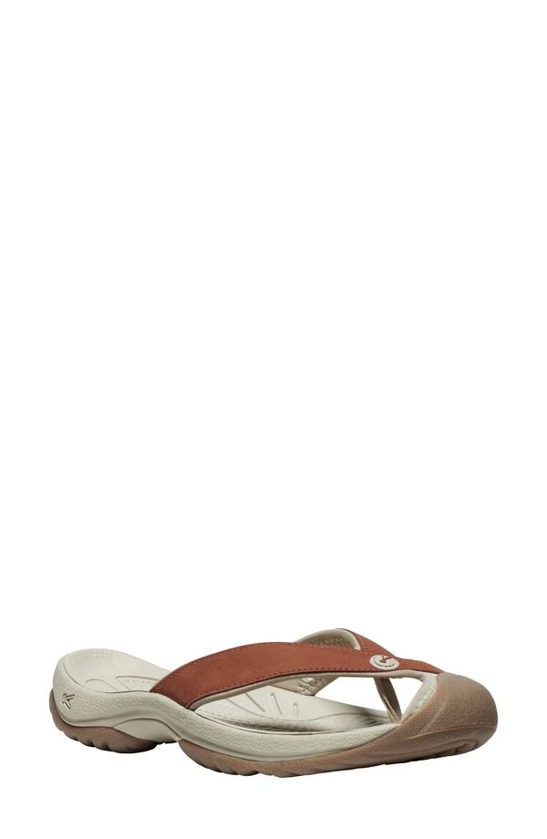 キーン レディース シューズ サンダル KEEN Waimea Waterprooflip Flop Sorrel Horse Plaza Taupe トープ