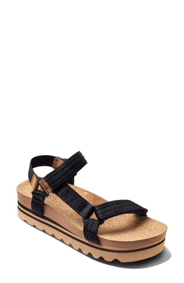 リーフ レディース シューズ サンダル Reef Cushion Rem Hi Water Sandal Black Tan ブラック