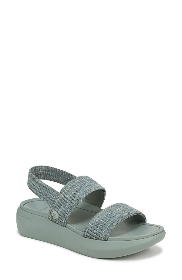 バイオニック レディース シューズ サンダル Vionic The Sky Slide Sandal Icebergreen グリーン