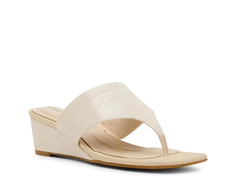 アンクライン レディース シューズ サンダル Anne KleinWilling Wedge Sandal Bone 19,738円