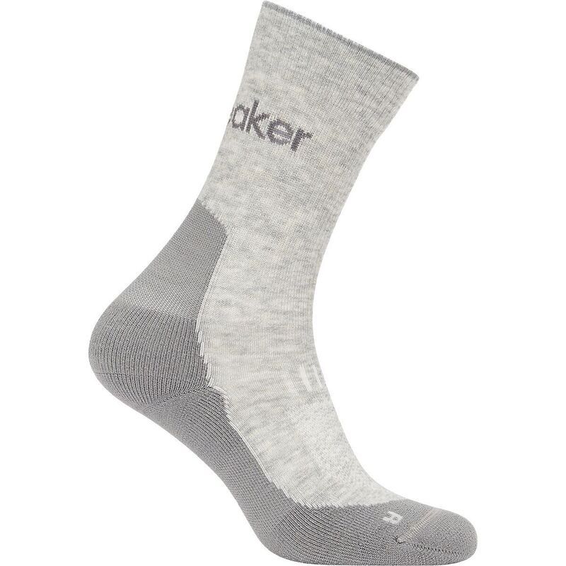 アイスブレーカー レディース アンダーウェア 靴下 Icebreaker Merino Hike Light Crew Sock Womens Blizzard HeatherAlloy ヘザー