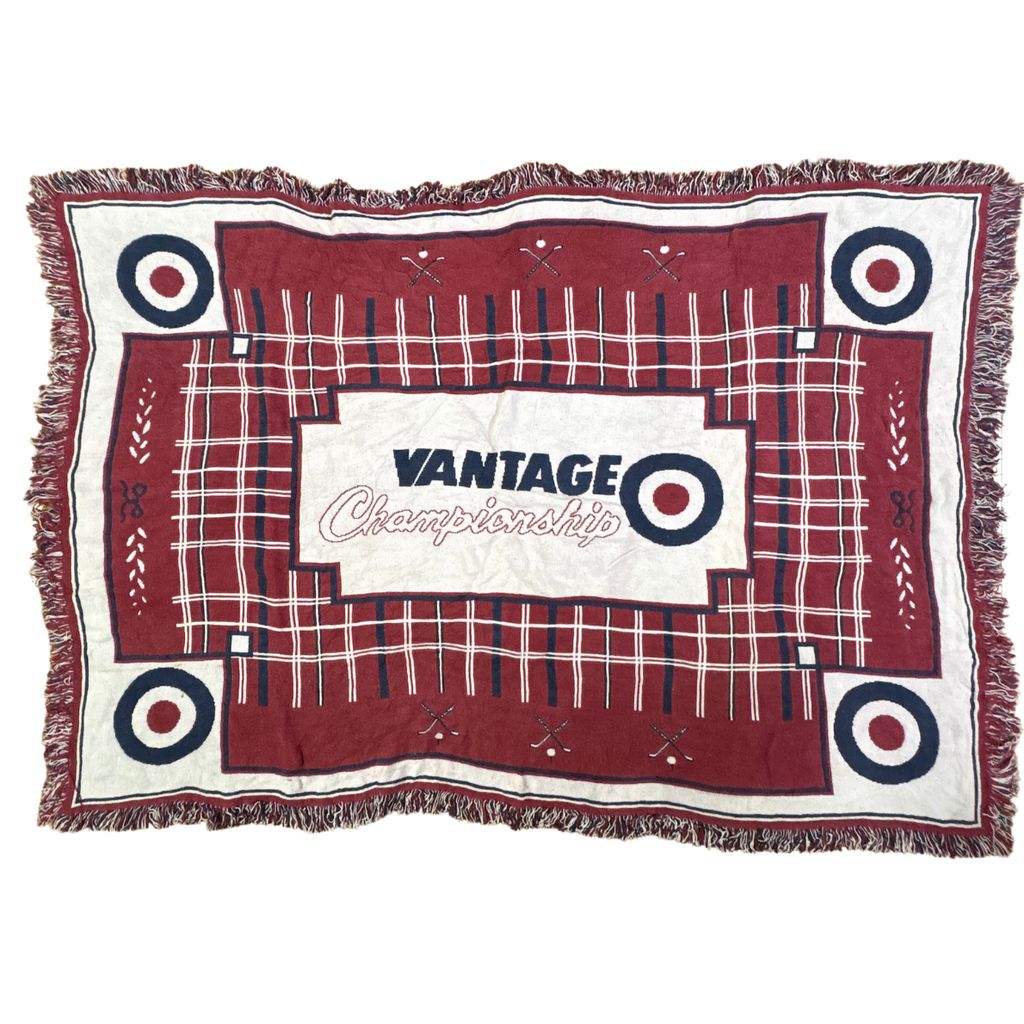 vintageラグ ブランケット マルチカバー タペストリー カーリング チャンピオンシップ スポーツ Rug Blanket Vantage 3403