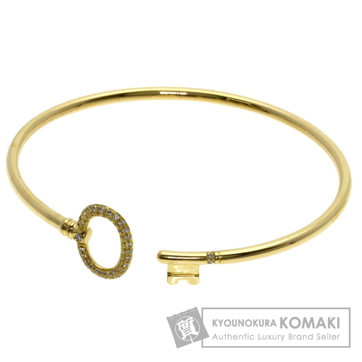 TIFFANY&Co. ティファニー オーバルキー ワイヤー ブレスレット K18YG レディース [中古]