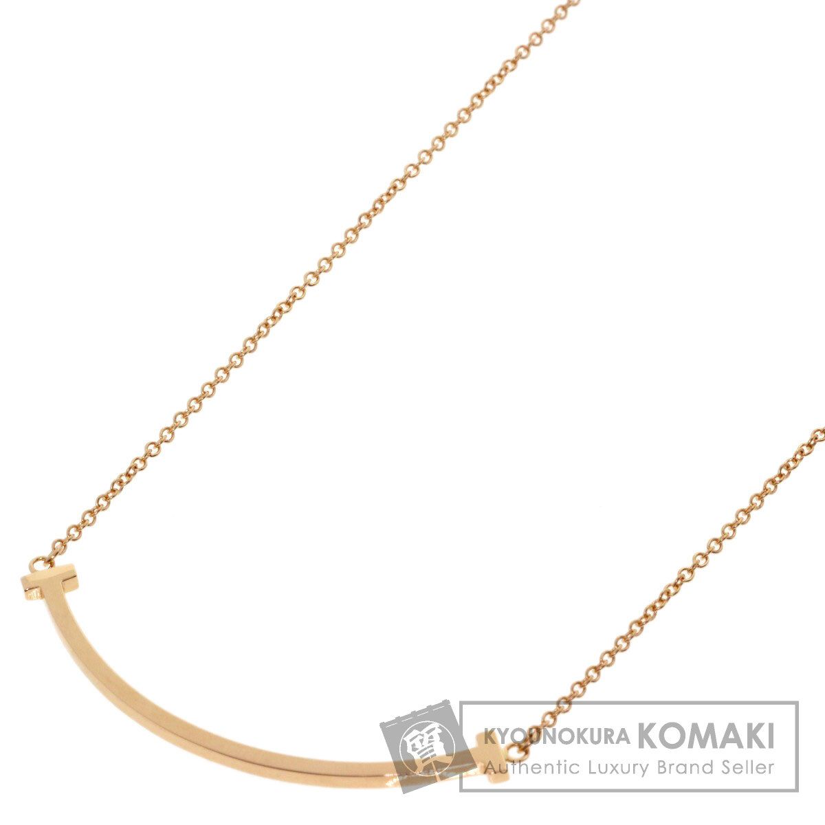 TIFFANY&Co. ティファニー Tスマイル スモール ネックレス K18PG レディース [中古]