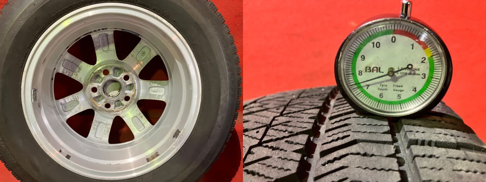 中古スタッドレスタイヤホイールセット【215/60R16 BRIDGESTONE VRX2