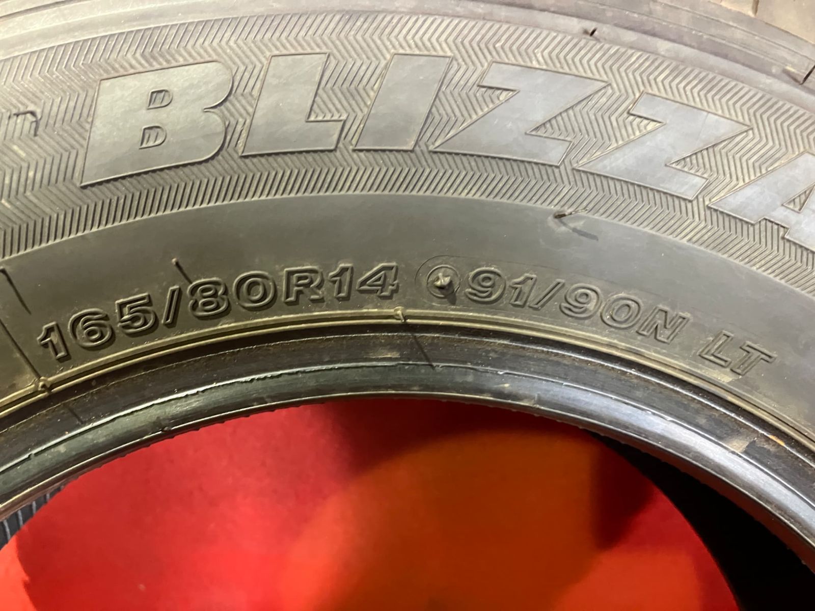 中古 トラックスタッドレスタイヤ【165/80R14 91/90 BRIDGESTONE VL10A