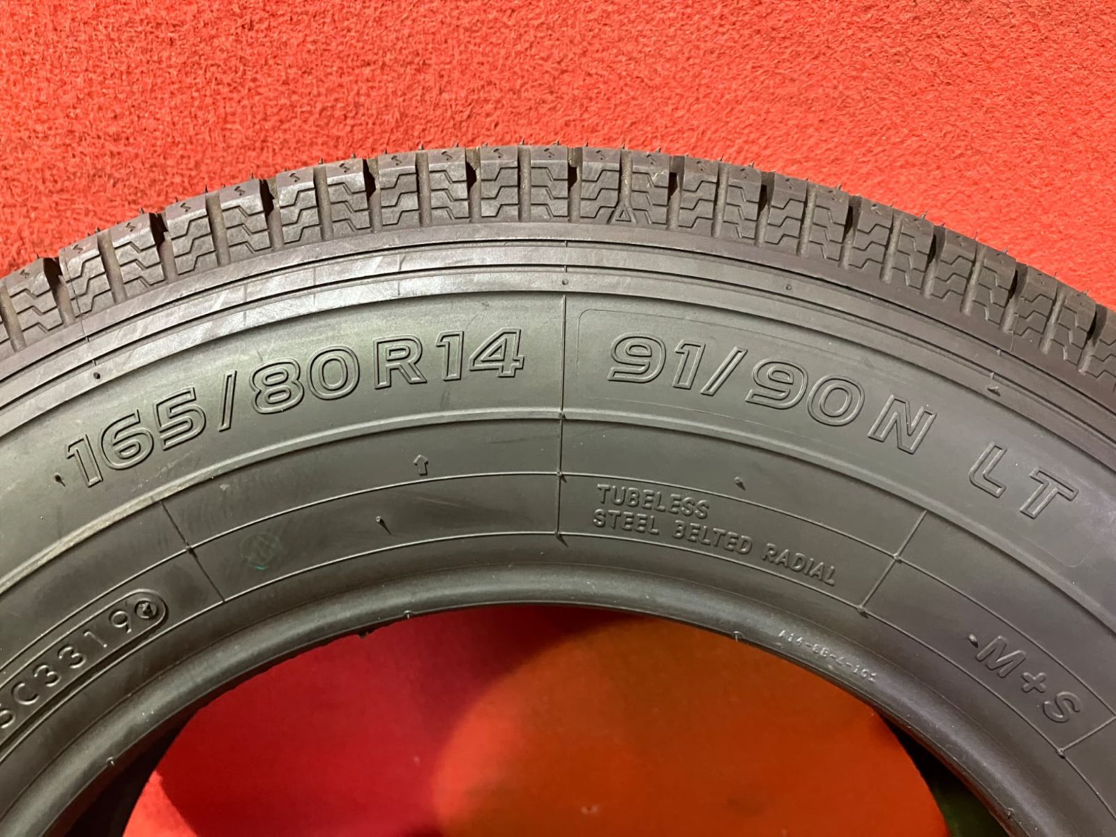 新古品 トラックスタッドレスタイヤ【165/80R14 91/90 TOYO M934】4本