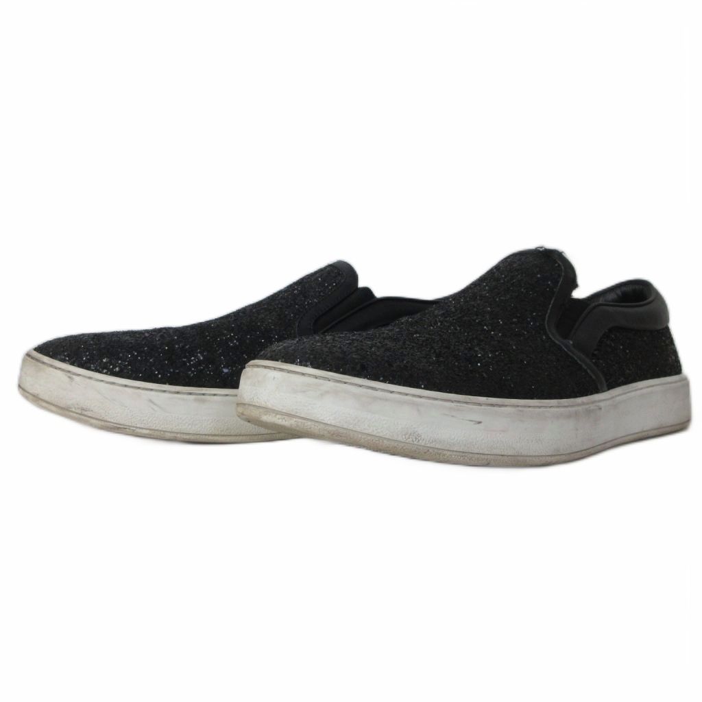 ディオールオム Dior HOMME B06 グリッタースリッポン スニーカー 42 黒 ブラック IBO102 10,703円