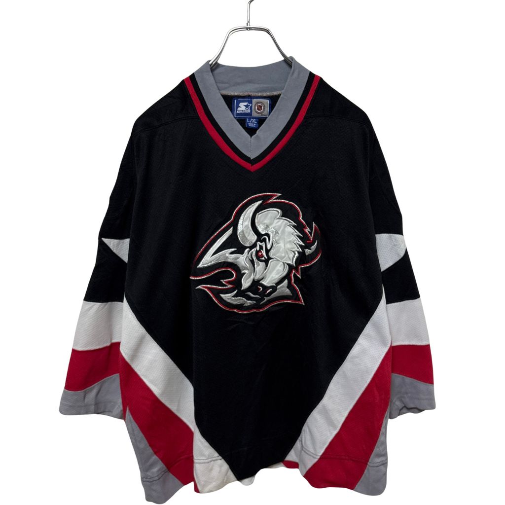 【STARTER】 NHL Buffalo Sabres Hockey Shirts バッファローセイバーズ ゲームシャツ S-4738