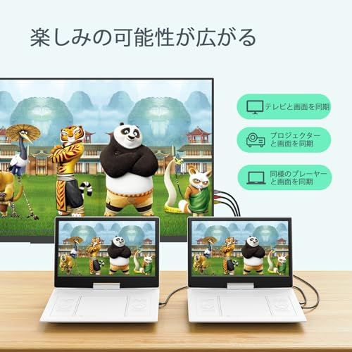 14.1インチHD大画面】Yoton ポータブルDVDプレーヤー 16.9型 車載用