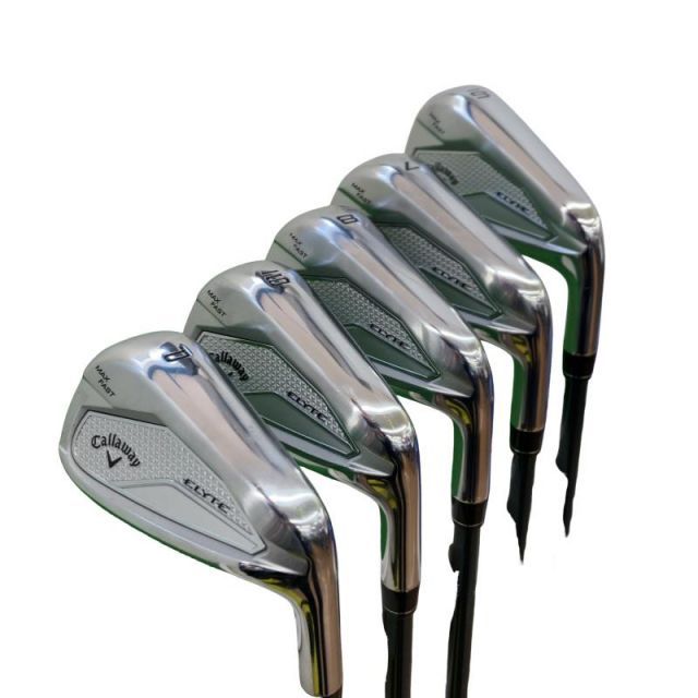 【中古】 キャロウェイ ELYTE MAX FAST 5S アイアンセット IR LIN-Q GREEN 40 for CW(ELYTE IR) (フレックスR) メンズ 男性用 右利き 右用 Bランク ゴルフクラブ