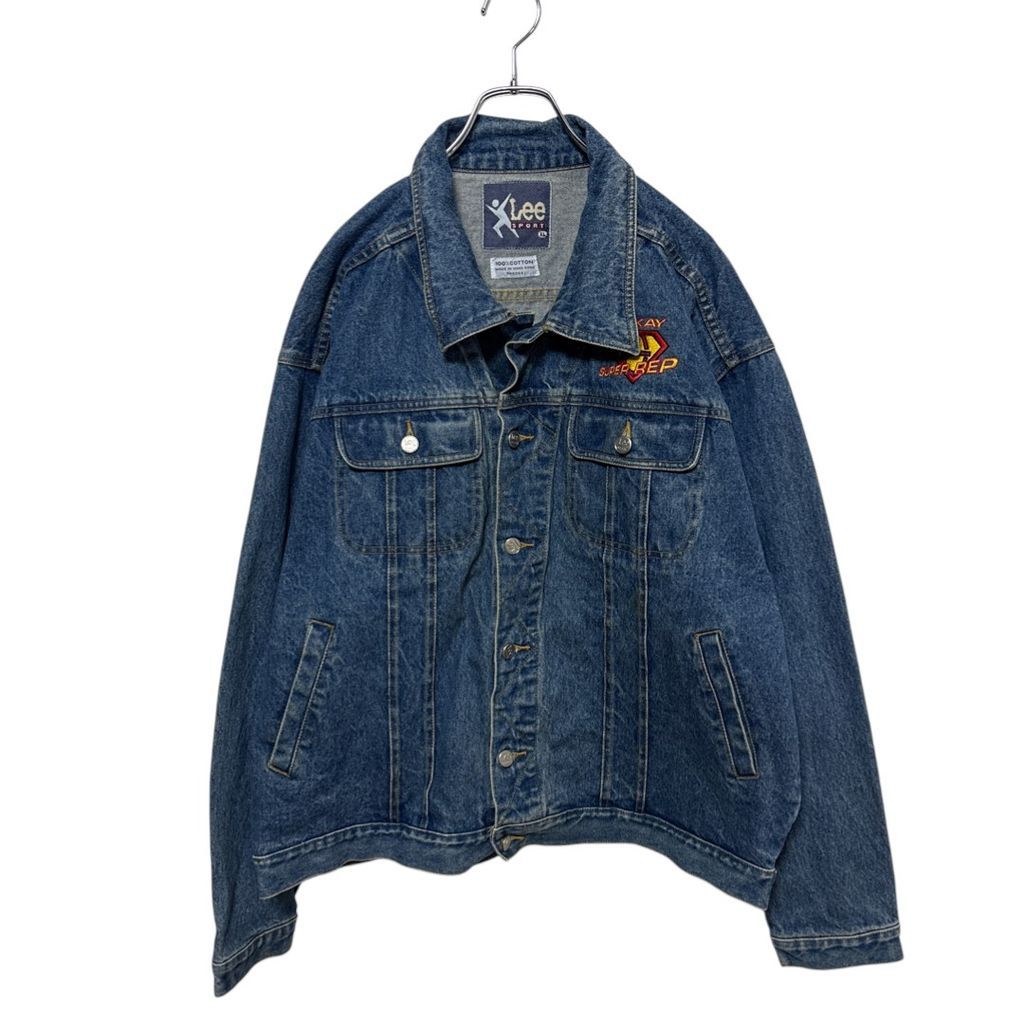 【Lee SPORT】 90s Superman Parody Corporate Logo Denim Jacket 企業ロゴ刺繡デニムジャケットS-4409 7,810円