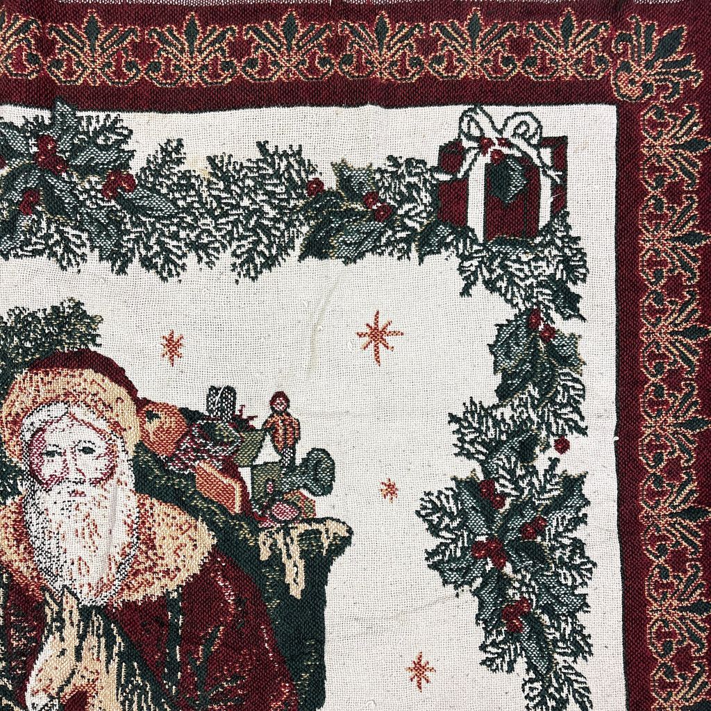vintageラグ ブランケット マルチカバー タペストリー クリスマス