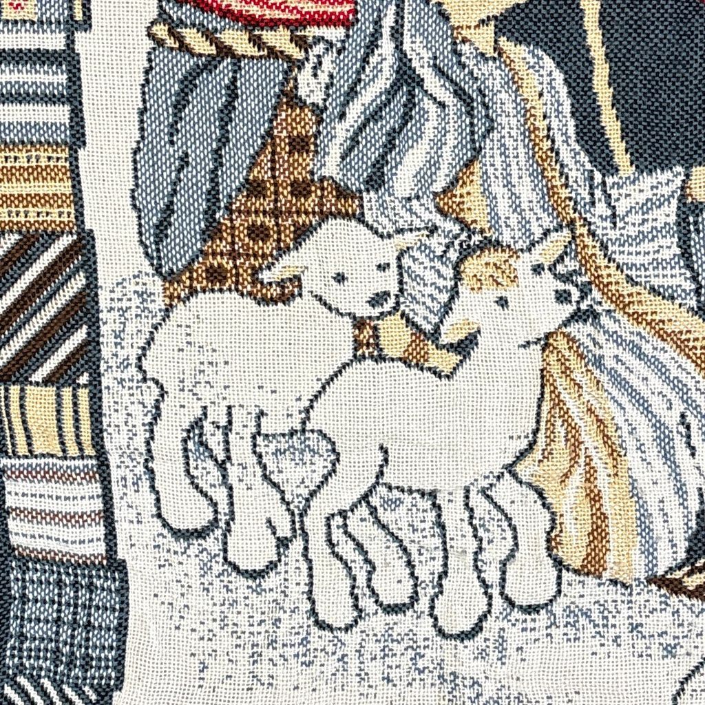 vintageラグ ブランケット マルチカバー タペストリー クリスマス 宗教 イエス キリスト 夜空 Rug Blanket Jesus 2802