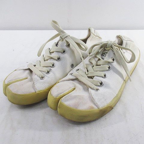 メゾンマルジェラ 22 Maison Margiela 22 TABIスニーカー ローカットスニーカー ホワイト 白系 キャンバス地 22,866円