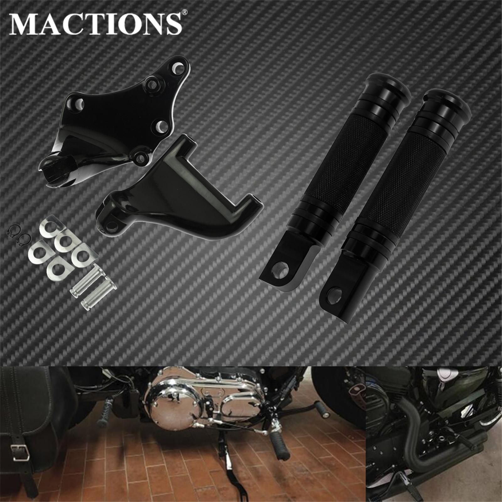 ハーレー スポーツスター XL883/XL1200 2014-2019用 ブラックフットレスト