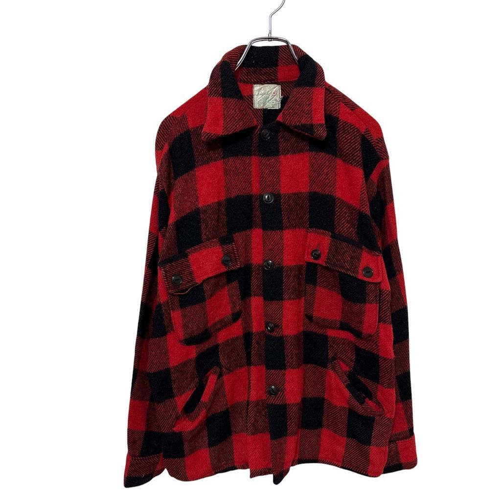【Sigal】 60～70s MADE IN CANADA Buffalo Check CPO Shirt バッファローチェック CPOシャツ S4228