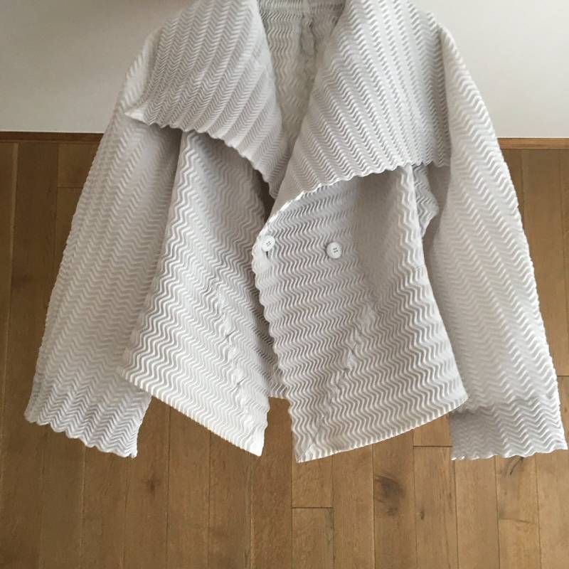 極美品 ISSEY MIYAKEイッセイミヤケ スチーム ストレッチ 変形 3D