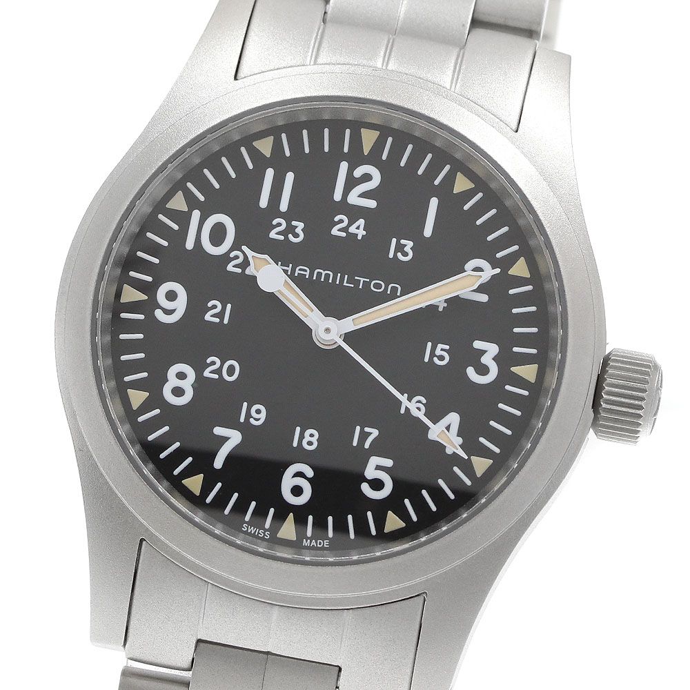 ハミルトン HAMILTON H694390 カーキ フィールド メカニカル 手巻き メンズ 極美品 箱・保証書付き_973585 62,150円
