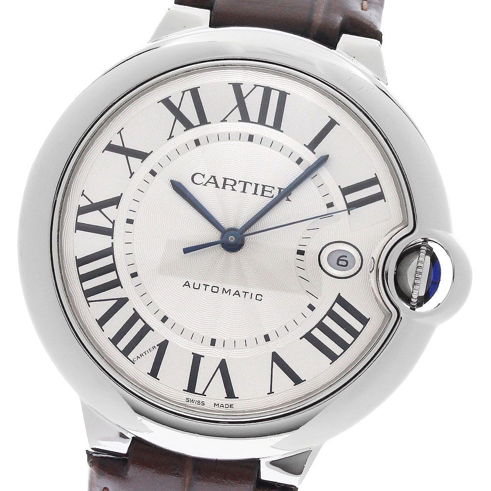 カルティエ CARTIER W69016Z4 バロンブルー 42mm デイト 自動巻き メンズ _968979