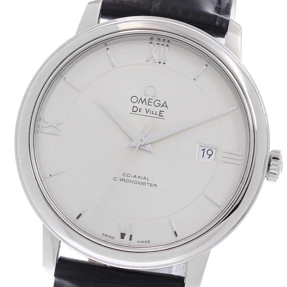 オメガ OMEGA 424.13.40.20.02.001 デビル プレステージ コーアクシャル デイト 自動巻き メンズ 良品 保証書付き_973123