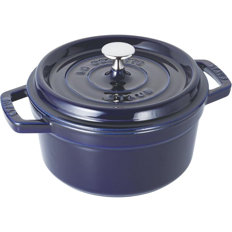 staub ストウブ ピコ ココット ラウンド 20cm グランブルー 鋳物ホーロー 両手鍋 無水調理 フランス製 40510-264 0